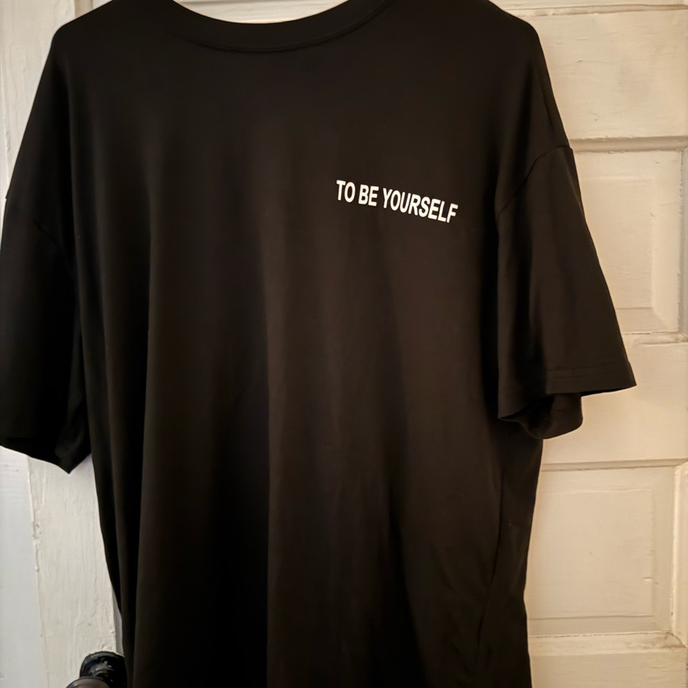 SHEIN Black 'To Be Yourself' Tee